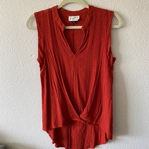 Burnt orange high low top